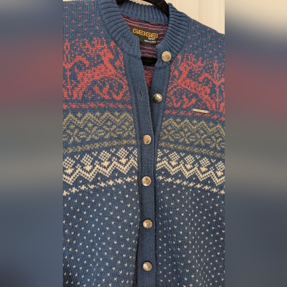 VTG Geiger Fair Isle Cardigan - Picture 3 of 12